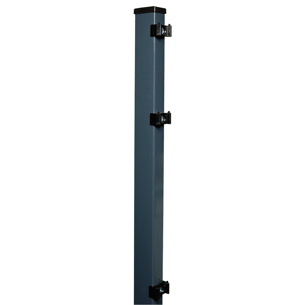 Doppelstabmattenzaun Komplettset 6/5/6, anthrazit, 0,83 m hoch, 100 m lang